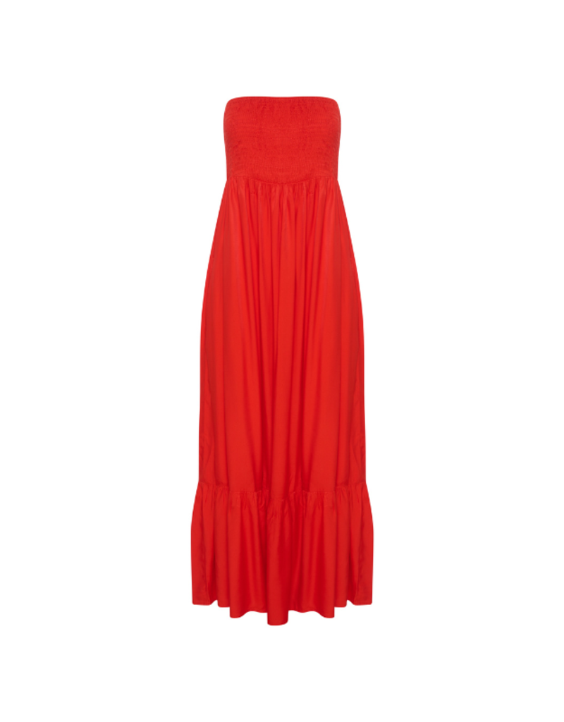 Annelene Dress in Fiery Red by Culture