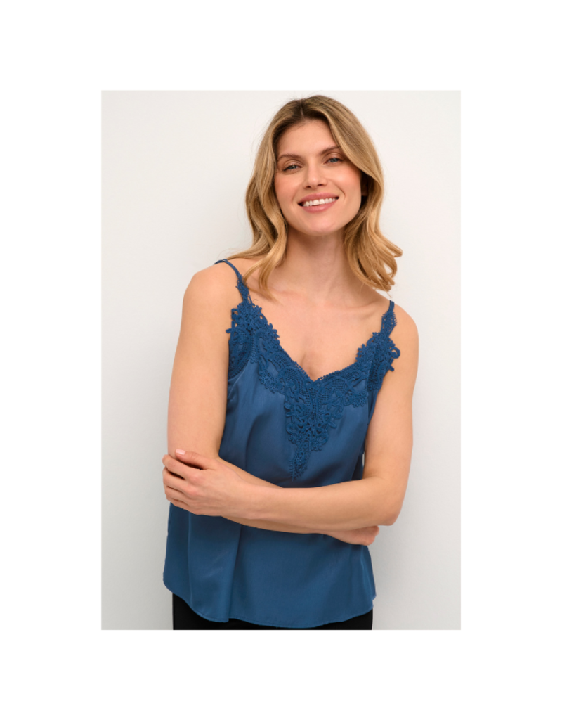 Cream Anna Top in Gibraltar Sea by Cream