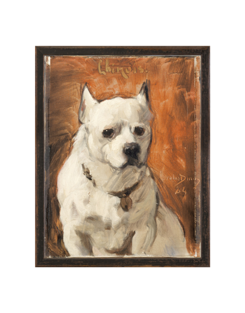 Celadon Art Chien Chinois 11"x14"