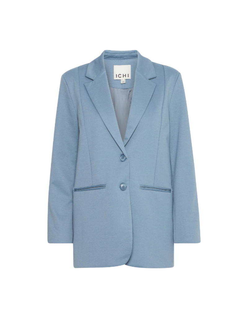 ICHI Kate Oversize Blazer in Blue Mirage by ICHI