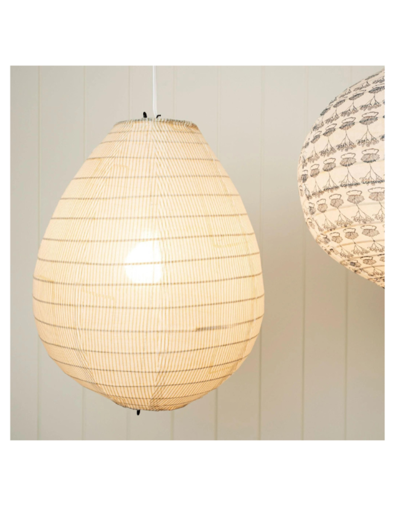 Indaba Trading Striped Light Shade in Sand