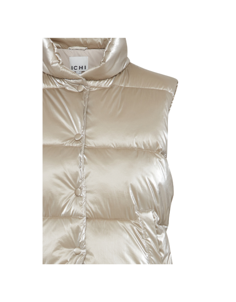 ICHI Ezetta Vest in Pale Gold by ICHI
