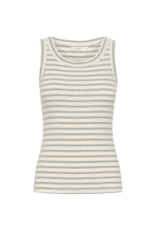 InWear Dagna Striped Tank in Med Grey/White by InWear