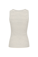 InWear Dagna Striped Tank in Med Grey/White by InWear