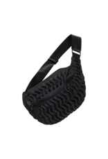 InWear Rasidan Wavy Bumbag in Black by InWear