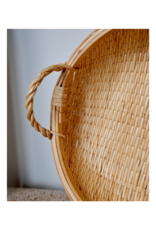 Bacon Basketware Ltd Low Round Sewn Willow Tray