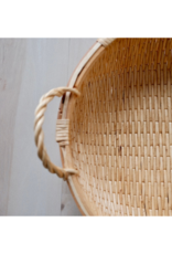 Bacon Basketware Ltd Low Round Sewn Willow Tray