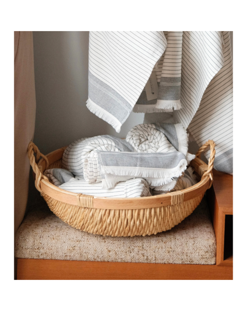 Bacon Basketware Ltd Low Round Sewn Willow Tray