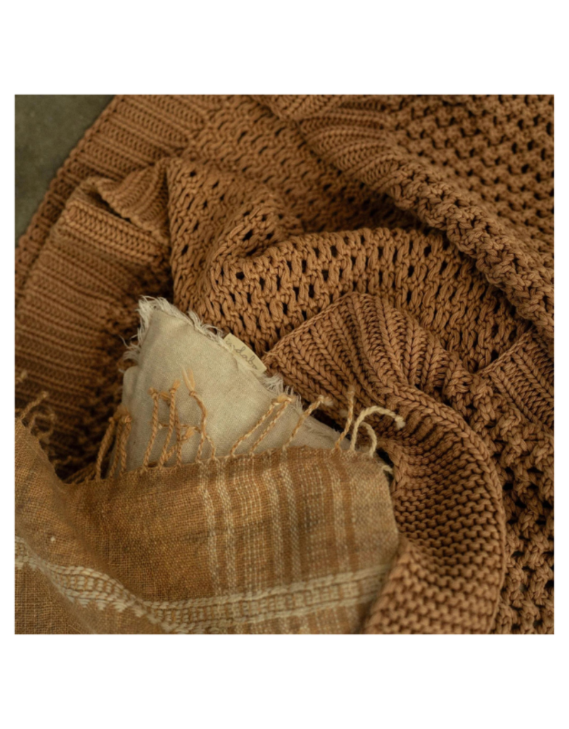 Indaba Trading Chunky Knit Throw in Autumn