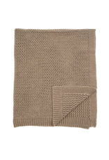 Indaba Trading Chunky Knit Throw in Light Brown
