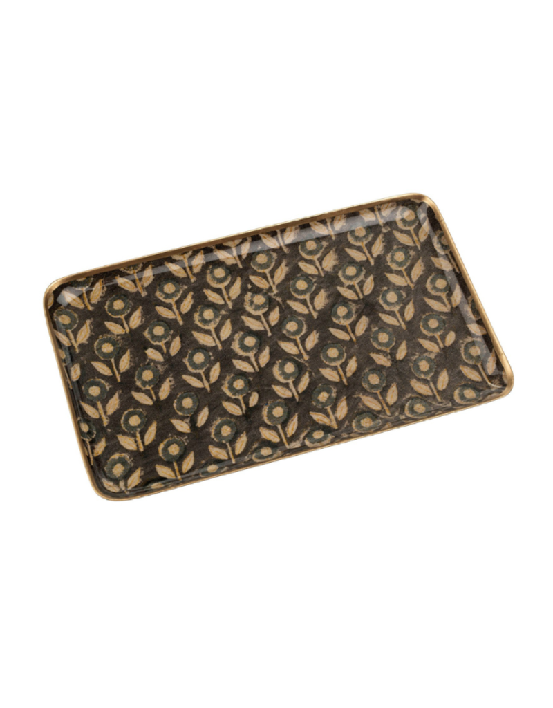 Indaba Trading Kochi Enameled Tray Large