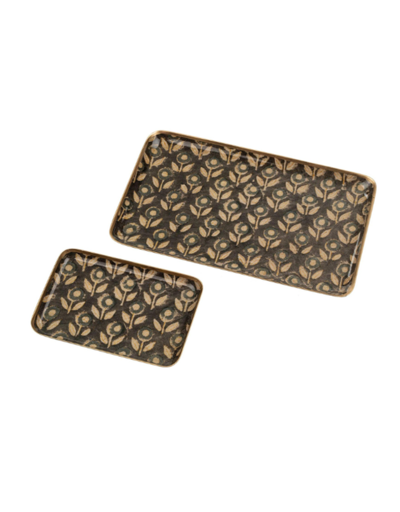 Indaba Trading Kochi Enameled Tray Large