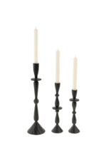 Indaba Trading Black Imani Candleholder