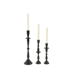 Indaba Trading Black Imani Candleholder
