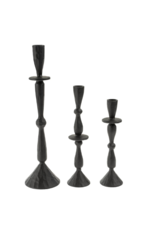 Indaba Trading Black Imani Candleholder