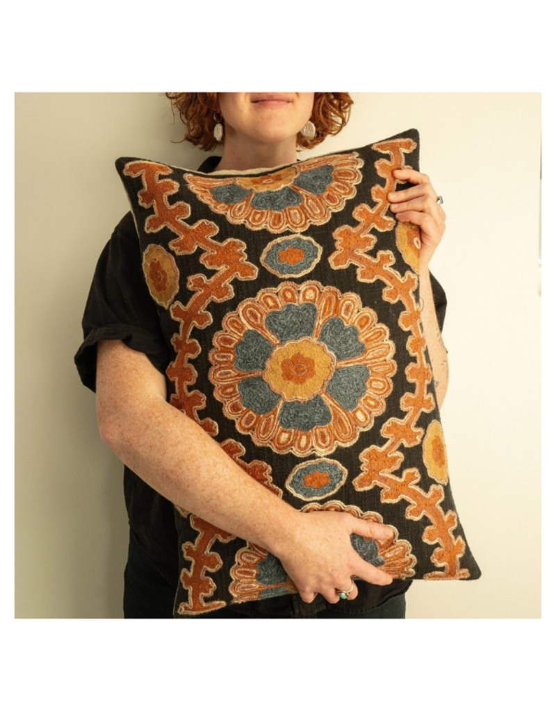 Indaba Trading Azul Suzani Pillow