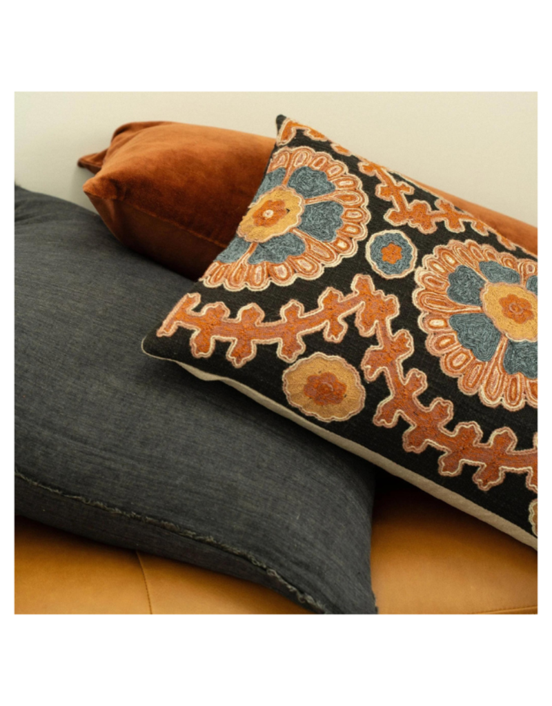 Indaba Trading Azul Suzani Pillow