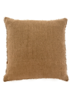 Indaba Trading Lina Linen Pillow in Hazelnut 24"