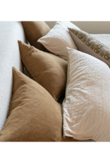 Indaba Trading Lina Linen Pillow in Hazelnut 24"