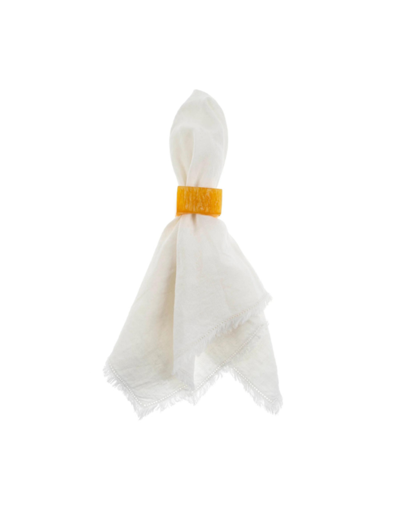 Indaba Trading Resin Napkin Ring in Gold