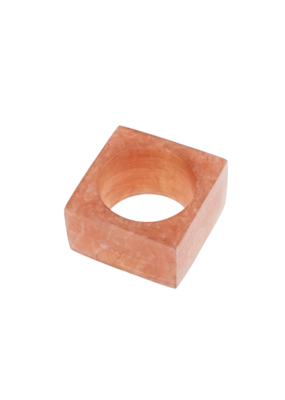 Indaba Trading Resin Napkin Ring in Amber