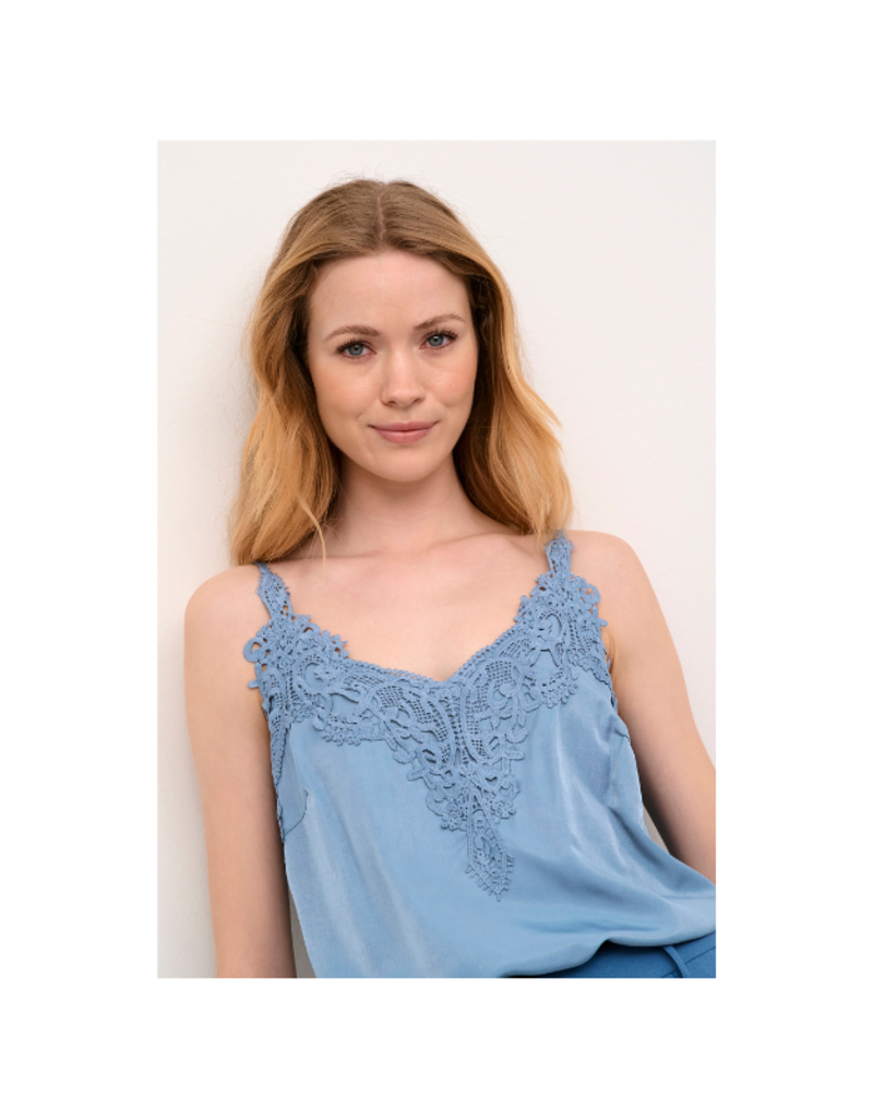 Cream Anna Top in Captain's Blue by Cream