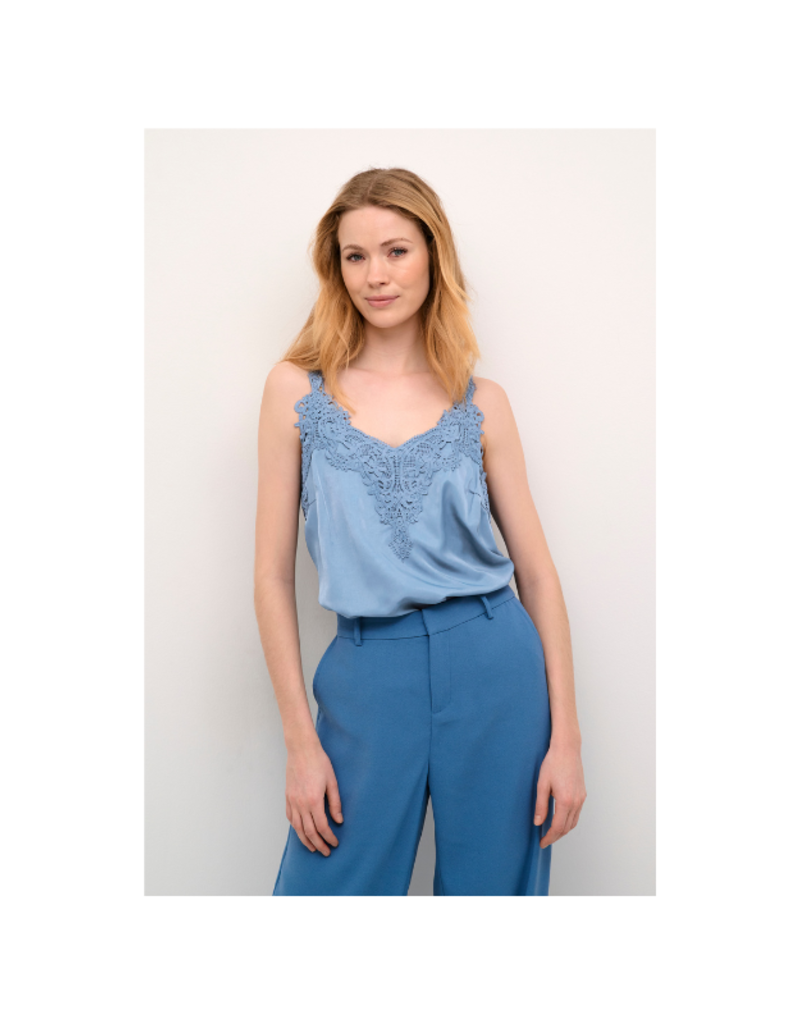 Cream Anna Top in Captain's Blue by Cream