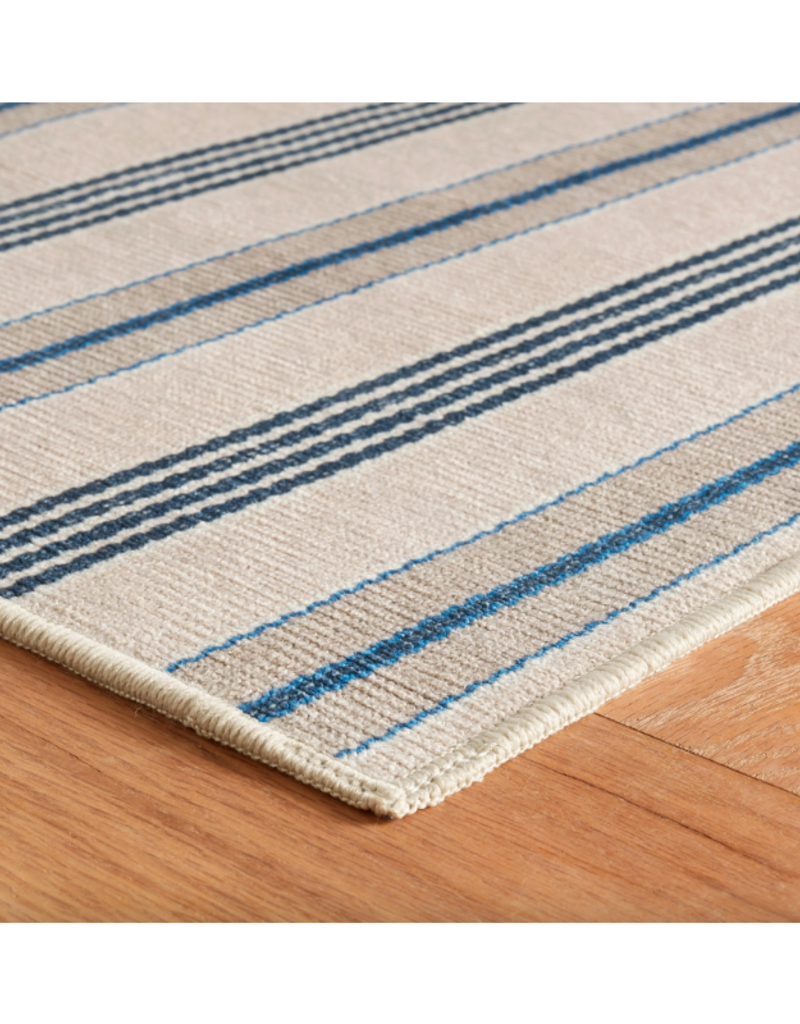 Dash & Albert Dash & Albert Machine Washable Nimes Ticking Neutral Rug 3x5