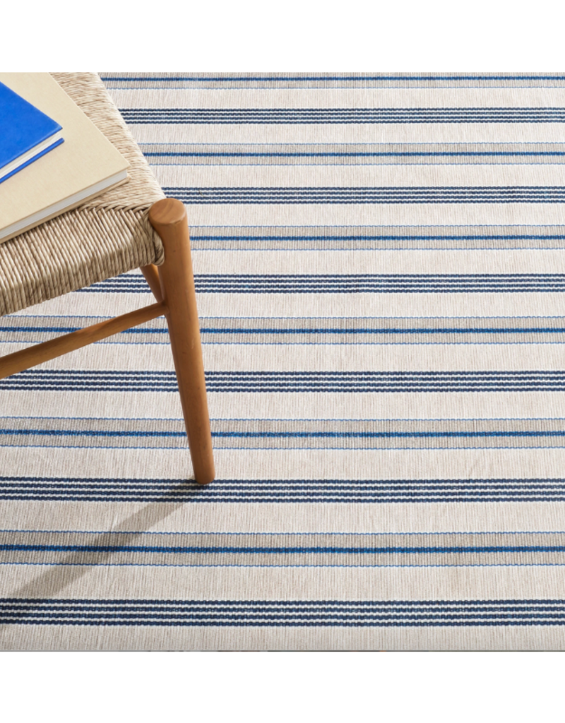 Dash & Albert Dash & Albert Machine Washable Nimes Ticking Neutral Rug 3x5