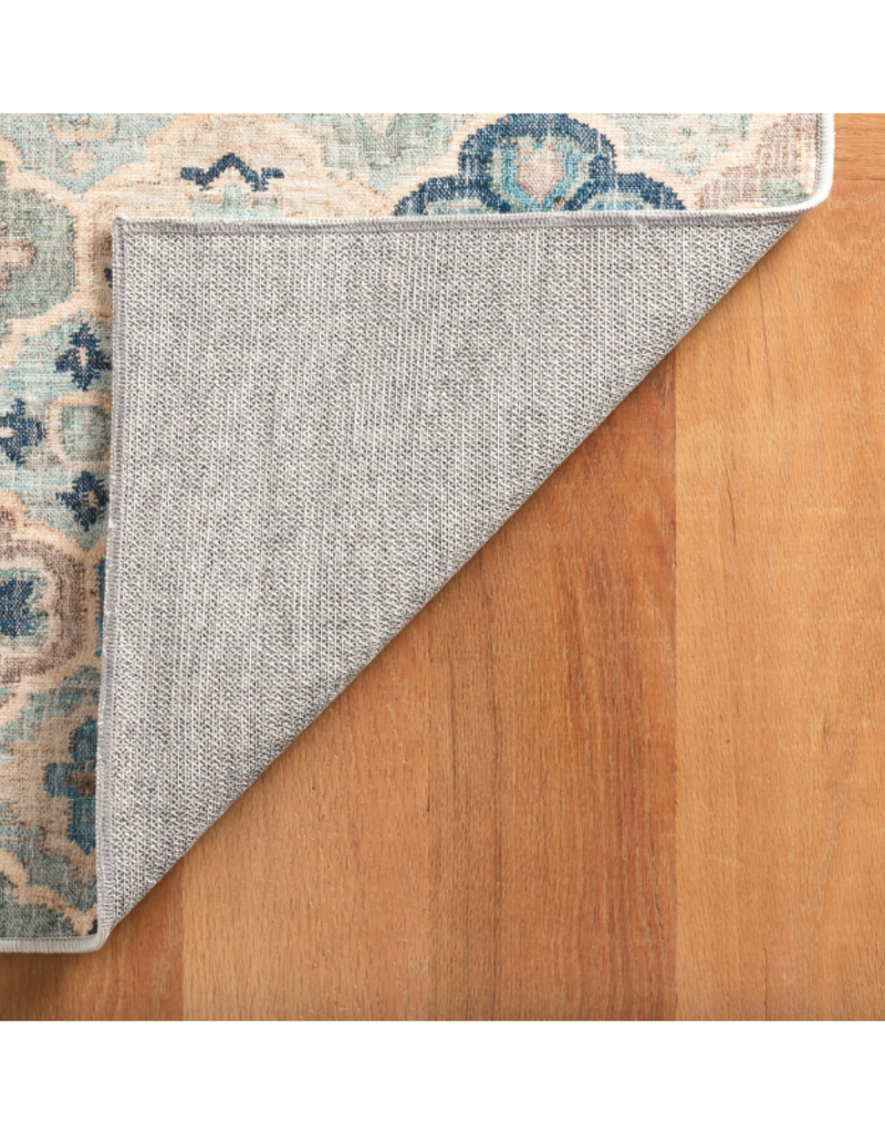 Dash & Albert Dash & Albert Machine Washable Pali Blue Rug 4x6