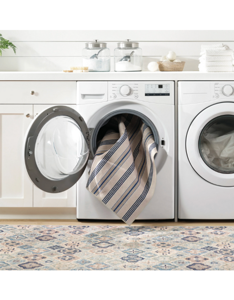 Dash & Albert Dash & Albert Machine Washable Pali Blue Rug 4x6