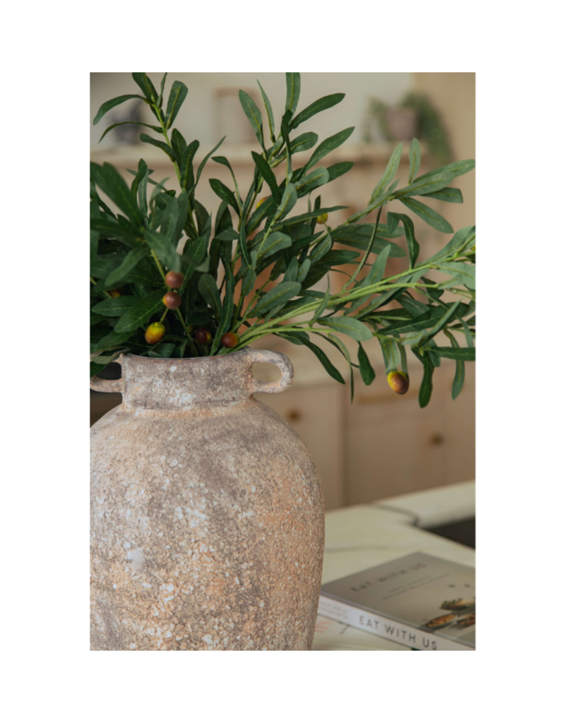 Bacon Basketware Ltd Concrete Vase with Handles