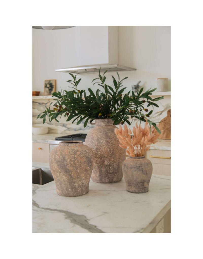 Bacon Basketware Ltd Concrete Vase with Handles