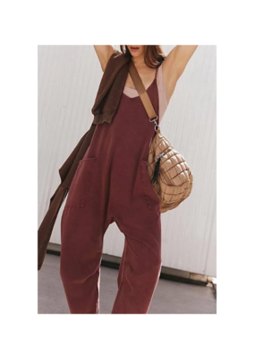 Free People Hot Shot Onesie in Sour Cherry by Free People