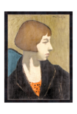 Celadon Art Vintage Woman In Black Jacket 18"x24"