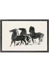 Celadon Art Gestel Three Horses 16"x11"