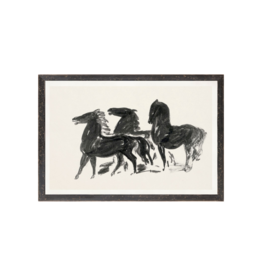 Celadon Art Gestel Three Horses 16"x11"