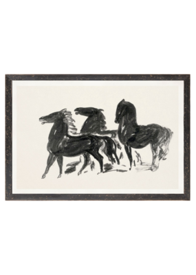 Celadon Art Gestel Three Horses 16"x11"
