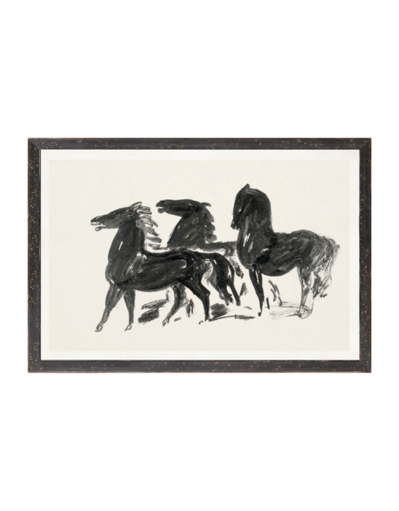 Celadon Art Gestel Three Horses 16"x11"