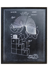 Celadon Art Slinky Patent Charcoal 17"x21"