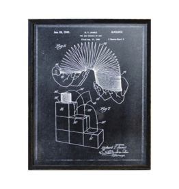 Celadon Art Slinky Patent Charcoal 17"x21"
