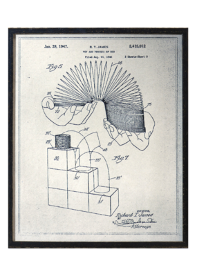 Celadon Art Slinky Patent Parchment 17"x21"