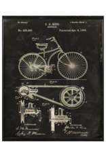 Celadon Art Bicycle Patent 1890 in Charcoal 17"x21"