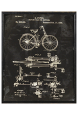 Celadon Art Bicycle Patent 1893 in Charcoal 17"x21"