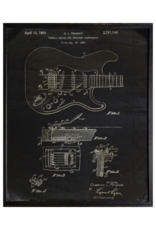 Celadon Art Fender Patent 1954 in Charcoal 17"x21"