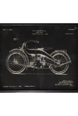 Celadon Art Harley Patent 1924 in Charcoal 21"x17"