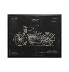 Celadon Art Harley Patent 1928 in Charcoal 21"x17"