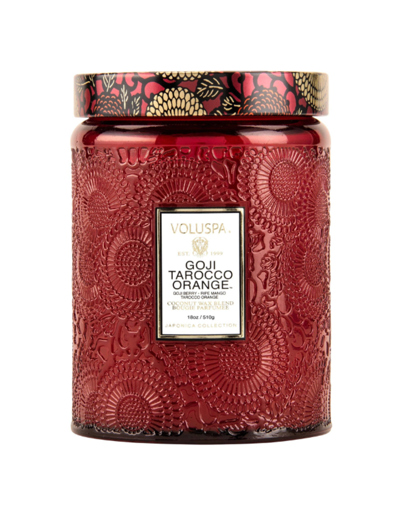 Voluspa 18oz Large Jar Candle in Goji Tarocco by Voluspa