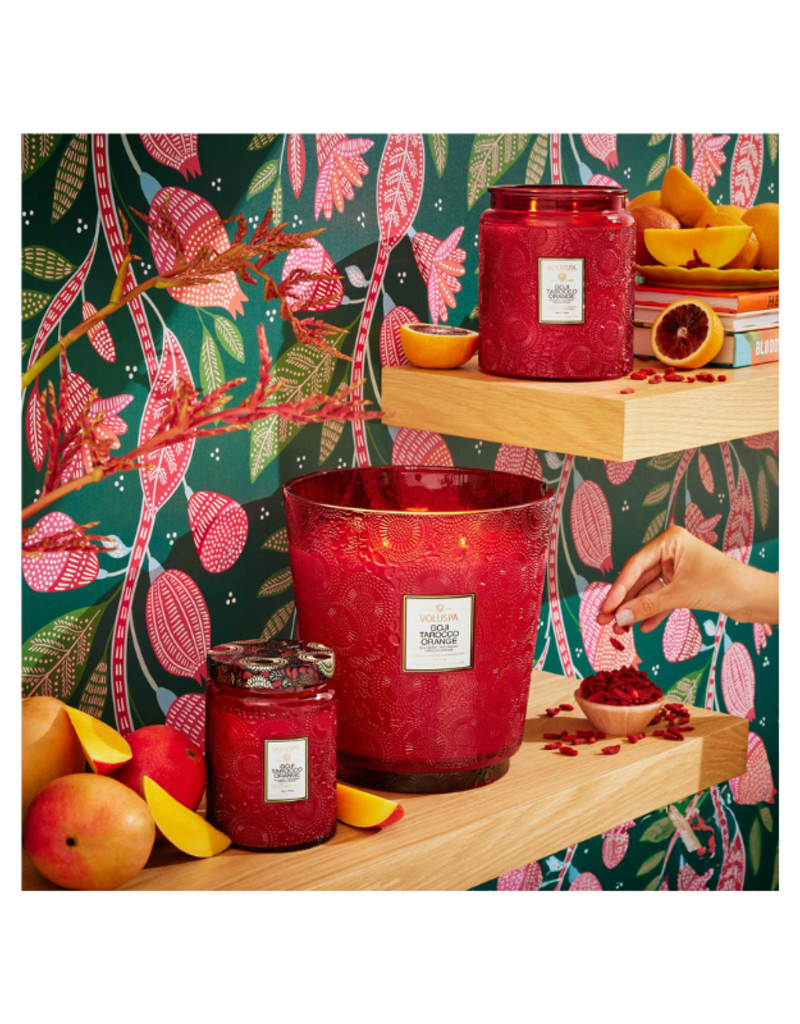 Voluspa 18oz Large Jar Candle in Goji Tarocco by Voluspa