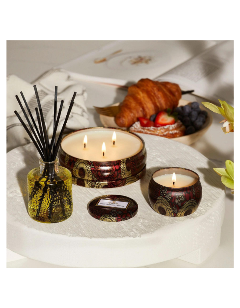 Voluspa 3-Wick Tin Candle in Goji Tarocco by Voluspa